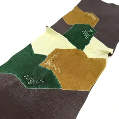 帯揚げ　衿秀　変わり無地　絞り　変形亀甲　0431