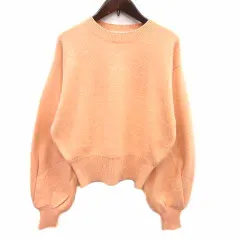 スナイデル SNIDEL ニット セーター 長袖 F オレンジ /YK