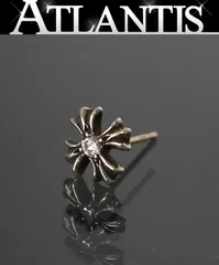 CHROME HEARTS 新宿店 クロムハーツ CHプラス スタッド 1Pダイヤ ピアス シルバー SV925 30440