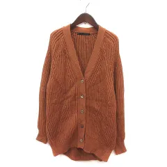 マルティニーク martinique カーディガン ニット オーバーサイズ ウール 長袖 茶 ブラウン /MS