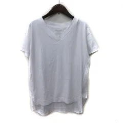 ベイフロー BAYFLOW Tシャツ カットソー Vネック 半袖 2 M 白 ホワイト /YI