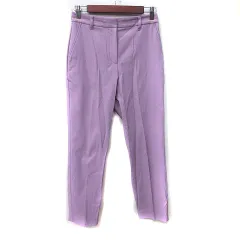 プラステ PLST スラックスパンツ 麻混 リネン混 M ピンク /YI