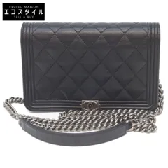 CHANEL シャネル AP1117 ﾀﾞｰｸﾈｲﾋﾞｰ ｼﾙﾊﾞｰ金具 ｷｬﾋﾞｱ ﾎﾞｰｲｼｬﾈﾙ ﾁｪｰﾝｳｫﾚｯﾄ