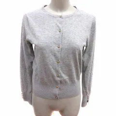 組曲 クミキョク KUMIKYOKU カーディガン ニット 長袖 2 M グレー /YK