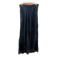 ザラ ZARA フレアスカート マキシ ロング M 紺 ネイビー /MN