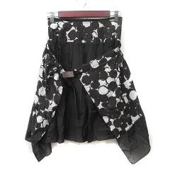 ボディドレッシングデラックス BODY DRESSING Deluxe フレアスカート ひざ丈 36 S 茶 ブラウン /YI