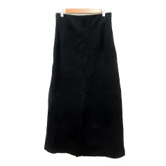 ザラ ZARA フレアスカート マキシ ロング S 黒 ブラック /MN