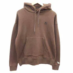 マークゴンザレス MARK GONZALES パーカー プルオーバー 裏起毛 長袖 M 茶 ブラウン /YK