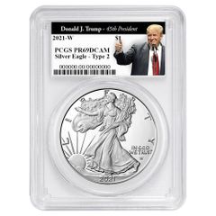 2023年 1ドル アメリカン シルバー イーグル PCGS MS70 トランプ第45代