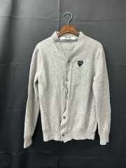 コム・デ・ギャルソン PLAY グレー カーディガン