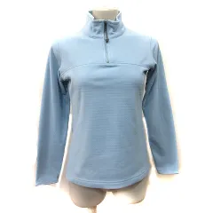 ナイキゴルフ NIKE GOLF カットソー フリース ハーフジップ 長袖 S 水色 /YI