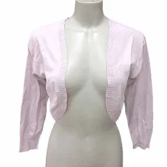 エフデ ef-de カーディガン ボレロ ニット 長袖 9 M ピンク /YK