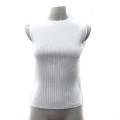 リランドチュール Rirandture カットソー リブ ノースリーブ 2 M 白 ホワイト /YI