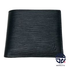 ルイ ヴィトン◎ポルトフォイユ マルコ エピ ノワール 二つ折り 黒 ブラック LOUIS VUITTON ルイヴィトン エピ 黒 ブラック ノワール