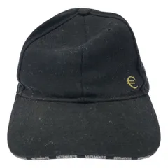 VETEMENTS ヴェトモン 17AW EURO CAP エンブロイダリーキャップ  ブラックのサムネイル