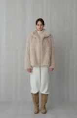 ヴィンテージ ファー ジャケット (ベージュ)