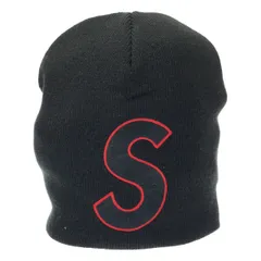 Supreme×NEWERA シュプリーム ニューエラ 23SS S Logo Beanie ビーニーニットキャップ  ブラック レッド F