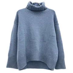 GALERIE VIE ギャルリー ヴィー タートルネックニットセーター 23-02-85-02301 ブルー系 S