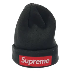 Supreme×NEWERA シュプリーム ニューエラ Box Logo Beanie ボックスロゴ ビーニーニットキャップ  ブラック