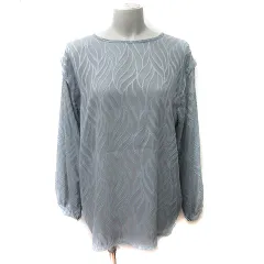 クラシカルエルフ CLASSICAL ELF ブラウス シアー 長袖 L グレー /YI