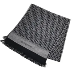 GIORGIO ARMANI ジョルジオアルマーニ ウールマフラー 9W061 640093 ブラック