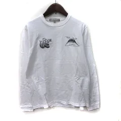 ユナイテッドアローズ A DAY IN THE LIFE UNITED ARROWS Tシャツ カットソー 長袖 刺繍 S 白 ホワイト /YI