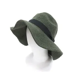 アズールバイマウジー AZUL by moussy 帽子 ハット F カーキ 黒 ブラック /MS