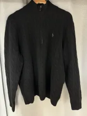 POLO RALPH LAUREN(ポロラルフローレン) ケーブル ハーフジップアップ ニット L (105) 新品