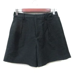 B&Y ユナイテッドアローズ BEAUTY&YOUTH ビューティー&ユース ショートパンツ ハーフ 刺繍 ドット M 黒 ブラック 紺 ネイビー /YI