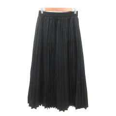 ベイフロー BAYFLOW プリーツスカート ロング F 黒 ブラック /MS