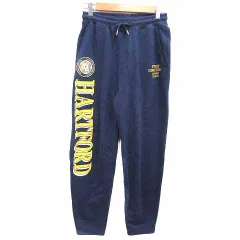 ロデオクラウンズワイドボウル RODEO CROWNS WIDE BOWL RCWB ジョガーパンツ スウェット プリント FREE 紺 ネイビー /YK