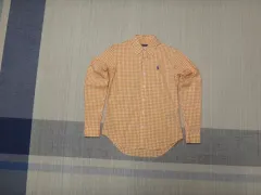 (160/88A) Ralph Lauren ラルフローレン レディース ギンガムチェック 長袖 コットンシャツ