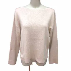 オペークドットクリップ OPAQUE.CLIP ニット カットソー ボートネック 長袖 40 L ベージュ /YK