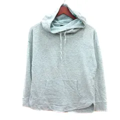 チャンピオン CHAMPION パーカー スウェット プルオーバー ボーダー S 水色 ライトブルー /MN