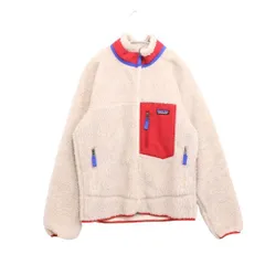 【新品】Patagonia パタゴニア S メンズ フリースジャケット 23AW クラシック レトロX ジャケット Natural w/Touring Red STY23056FA23 ベージュ 赤 新品 古着