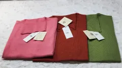 サンジェルマン正規品 イタリア製半袖ニット タートルネック ピンク/ブラウン/オリーブ 新品