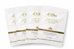 新品サンプル品【5枚】ダルバ ホワイトトリュフリターンオイルクリームクレンザー５枚パック