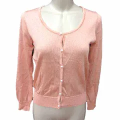 ロペ ROPE カーディガン ニット 長袖 M ピンク /YK