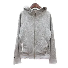 ポールスミスジーンズ Paul Smith JEANS パーカー ジップアップ スウェット地 コーティング XL グレー /MN