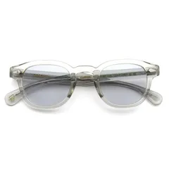 美品 MOSCOT モスコット メガネフレーム LEMTOSH 44 度入り 中国製 レムトッシュ ボスリントン LIGHT GREY 65009655