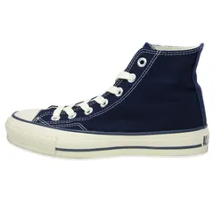 美品 CONVERSE コンバース 23cm CANVAS ALL STAR J 80S HI Made in JAPAN キャンバス オールスター レディース  ネイビー  18001634