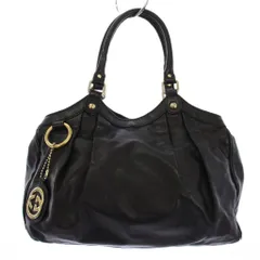 グッチ GUCCI スーキー ハンドバッグ GGキーホルダー レザー 黒 211944 /KH ■OH