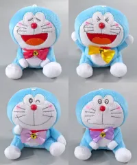 【中古】ぬいぐるみマスコット・ぬいぐるみバッジ 全4種セット 赤いほっぺ マスコット バースデーVer. 「ドラえもん」