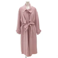 フレイアイディー FRAY I.D 22AW ウールカシミアトレンチリバーコート ロング 0 ピンク /FF