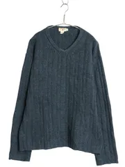 【お得なクーポン配布中!】 90s ジェイクルー Vネック ニット セーター メンズ M / オールド 巨人タグ ウール ミドルゲージ カットソー タイプ 無地 ゆったり シンプル