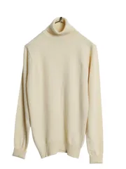 ラルフローレン タートルネック ニット セーター レディース M メンズ S 程/ ポロ ウール ハイネック 長袖ニット シンプル 無地 ナチュラル