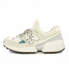 ニューバランス NEW BALANCE B&Y UNITED ARROWS別注 ローカットスニーカー シューズ 厚底 スエード メッシュ 切替 ロゴ US4.5 22.5cm グレー 白 ホワイト MS574BYT /BB