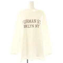 ジャーナルスタンダード レリューム JOURNAL STANDARD relume コットンロゴプリントロングスリーブ スウェット トレーナー F 白 /NR ■OS