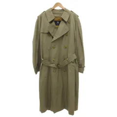 バーバリー ロンドン BURBERRY LONDON トレンチコート ロング ノバチェックライナー付 ベルト ウール ベージュ /GV ■GY44