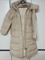ベージュ ロング ダウン